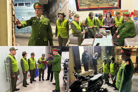 Công an Thủ đô “đi từng ngõ, gõ từng nhà” vận động nhân dân hạn chế rác thải nhựa dịp lễ ông Công, ông Táo