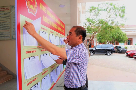 Hà Tĩnh hoàn thành niêm yết danh sách cử tri