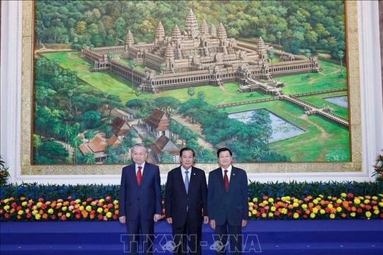 Tổng Bí thư Tô Lâm đồng chủ trì Cuộc gặp giữa Người đứng đầu ba Đảng Việt Nam - Campuchia – Lào