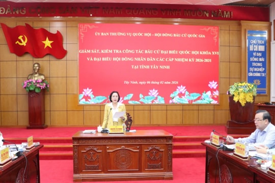 NA Vice Chairwoman inspects election preparations in Tay Ninh