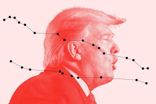 Tỷ lệ ủng hộ Tổng thống Donald Trump đang chạm đáy