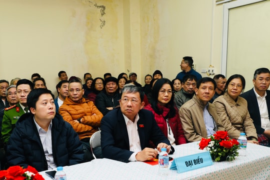 Hội nghị lấy ý kiến cử tri nơi cư trú đối với người ứng cử đại biểu Quốc hội Khóa XVI