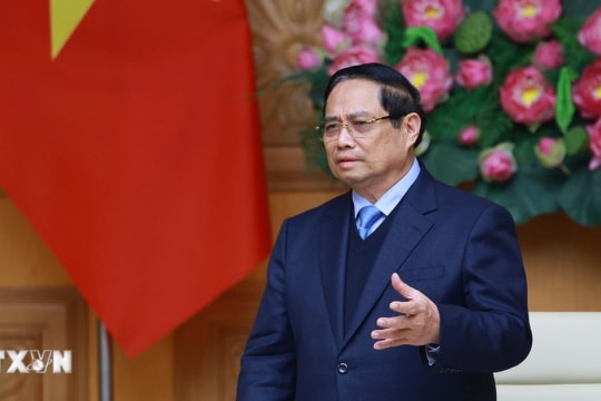 Thủ tướng Phạm Minh Chính làm việc với Đoàn doanh nghiệp Nhật Bản