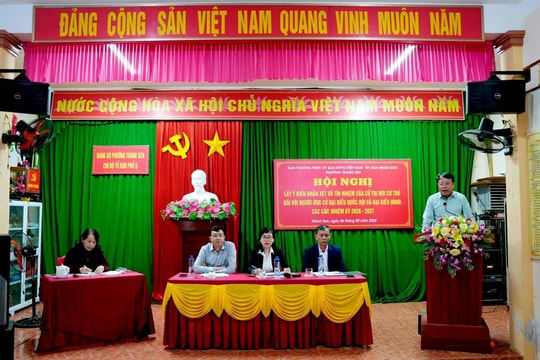 Hà Tĩnh hoàn thành lấy ý kiến cử tri nơi cư trú đối với người ứng cử đại biểu Quốc hội và HĐND các cấp