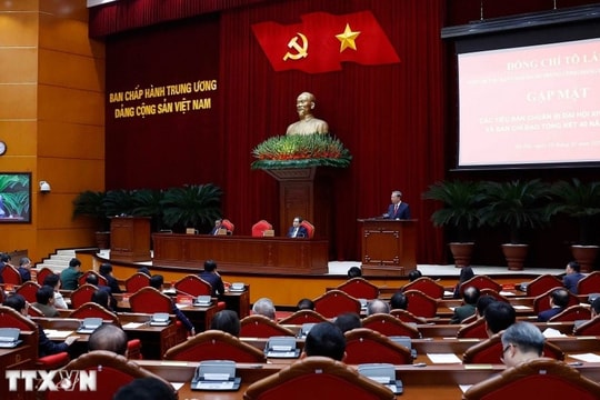 Tổng Bí thư Tô Lâm gặp mặt thành viên các Tiểu ban chuẩn bị Đại hội XIV của Đảng