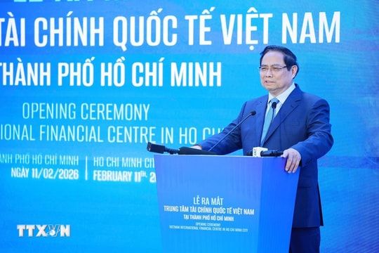 Thủ tướng Phạm Minh Chính tuyên bố ra mắt Trung tâm Tài chính quốc tế Việt Nam