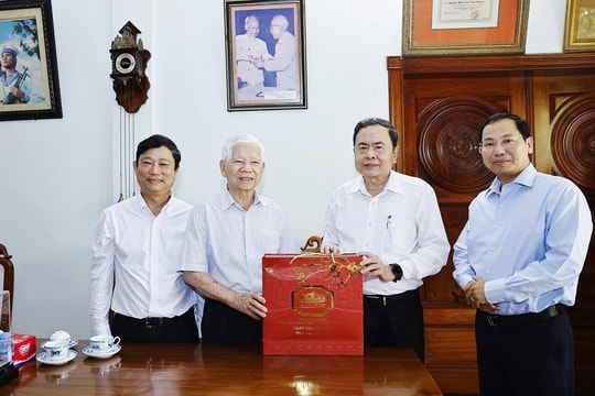 Chủ tịch Quốc hội Trần Thanh Mẫn thăm, chúc Tết nguyên lãnh đạo Đảng, Nhà nước