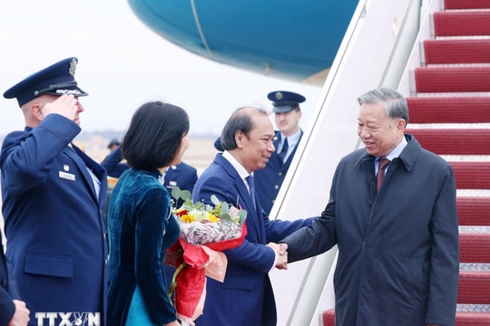 Tổng Bí thư Tô Lâm đến Washington D.C, bắt đầu tham dự cuộc họp khai mạc Hội đồng Hòa bình về Gaza