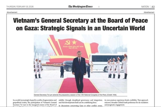 The Washington Times ca ngợi đóng góp chủ động của Việt Nam đối với hòa bình, ổn định toàn cầu