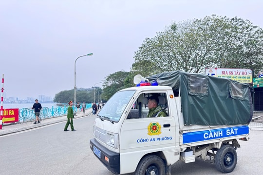 Công an phường Tây Hồ quyết liệt bảo đảm an toàn giao thông và an ninh trật tự đầu năm