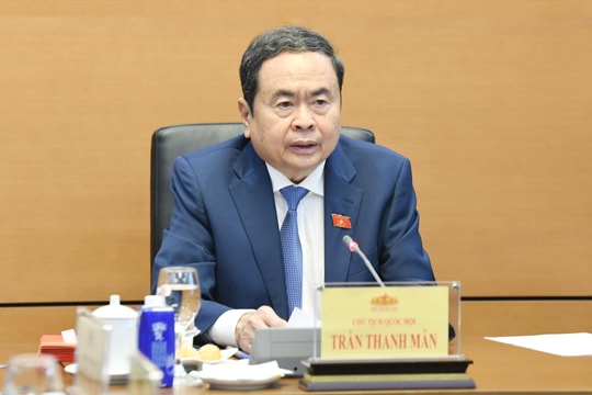 Chủ tịch Quốc hội Trần Thanh Mẫn chủ trì họp giao ban Lãnh đạo Quốc hội tháng 2