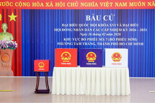 TP. Hồ Chí Minh: Hoàn tất công tác chuẩn bị bầu cử sớm tại phường Tam Thắng