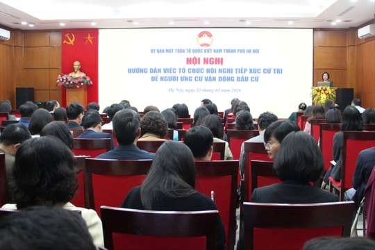 Hà Nội hướng dẫn tổ chức hội nghị tiếp xúc cử tri vận động bầu cử