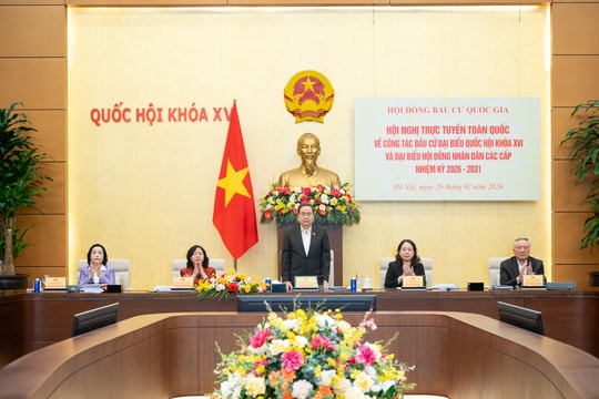Top legislator chairs nationwide online conference on election preparations