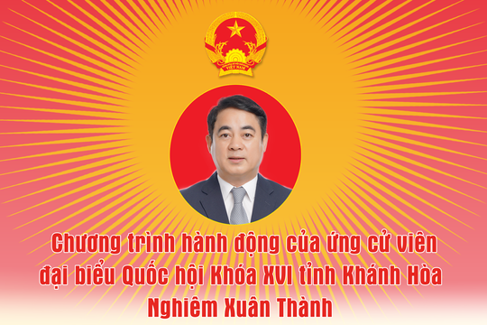 Chương trình hành động của người ứng cử đại biểu Quốc hội Khóa XVI tỉnh Khánh Hòa Nghiêm Xuân Thành