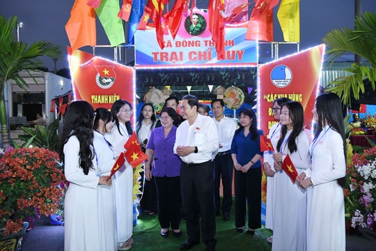 Chủ tịch Quốc hội Trần Thanh Mẫn dự Hội trại Tòng quân năm 2026 của xã Đông Thạnh