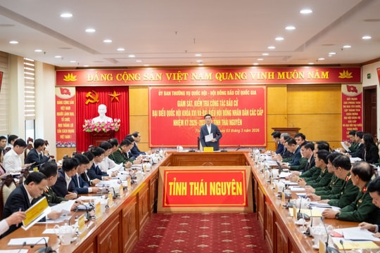 Giám sát, kiểm tra công tác bầu cử tại Thái Nguyên