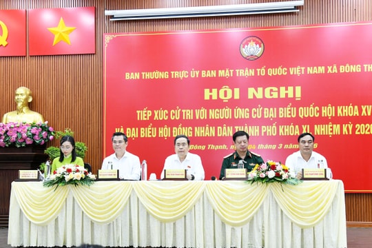 Đặt lợi ích của cử tri, Nhân dân lên trên hết
