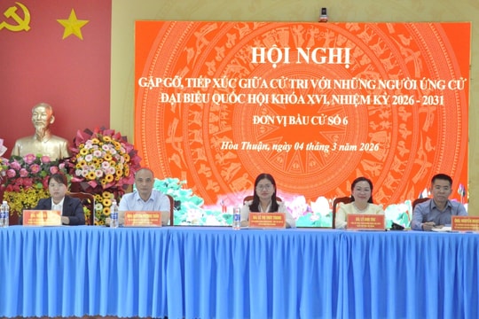 An Giang: National Assembly candidates meet with voters in Hoa Hung and Hoa Thuan communes