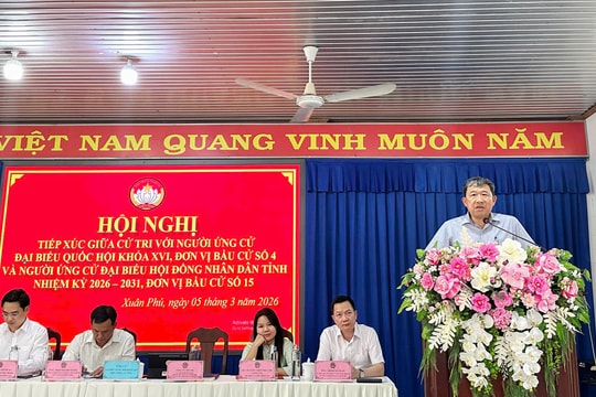 Đồng Nai: Cử tri tán thành chương trình hành động của ứng cử viên ĐBQH