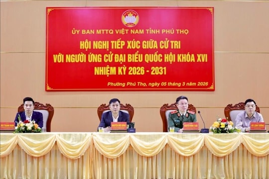 Phú Thọ: Người ứng cử đại biểu Quốc hội khóa XVI tiếp xúc cử tri tại Đơn vị bầu cử số 2 và số 3