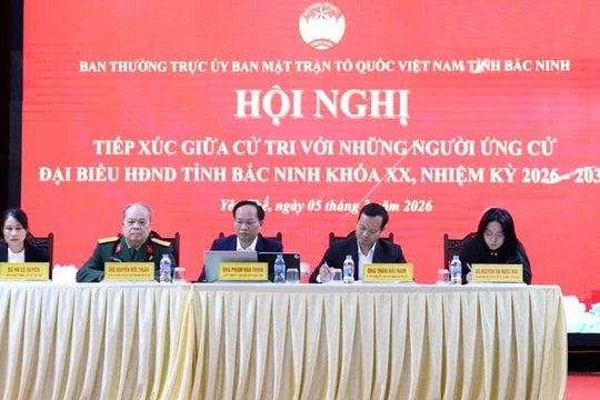 Ứng cử viên đại biểu HĐND tỉnh Bắc Ninh TXCT tại các đơn vị bầu cử