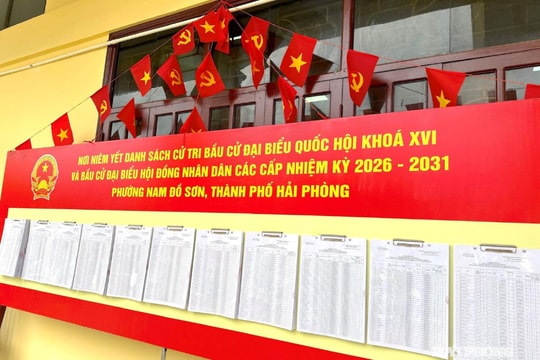 TP. Hải Phòng bắt đầu phát thẻ cử tri từ 5/3