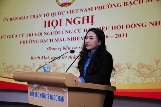 Nữ cán bộ Đoàn ứng cử đại biểu Hội đồng nhân dân phường: Người đại biểu phải hiện diện trong đời sống hằng ngày của Nhân dân
