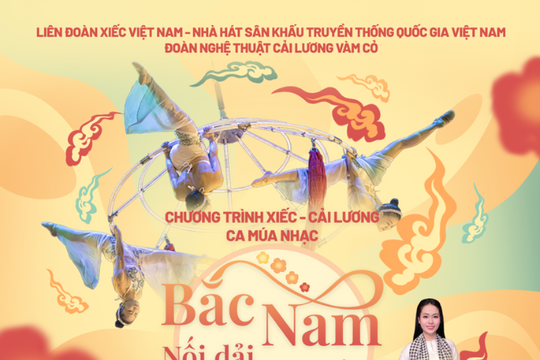 Sân khấu hai miền hội ngộ trong “Bắc Nam nối dải xuân hồng”