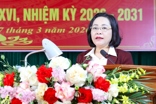 Phó Chủ tịch Quốc hội Nguyễn Thị Thanh dự Hội nghị tiếp xúc cử tri tại xã Lai Thành, Ninh Bình