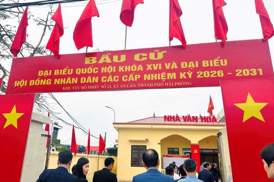 TP. Hải Phòng hoàn thành phát phiếu bầu cử