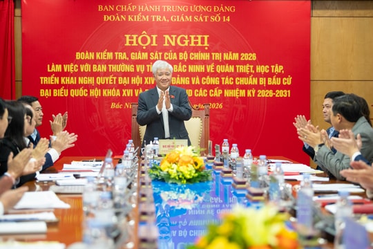 Phó Chủ tịch Thường trực Quốc hội Đỗ Văn Chiến làm việc với Ban Thường vụ Tỉnh ủy Bắc Ninh