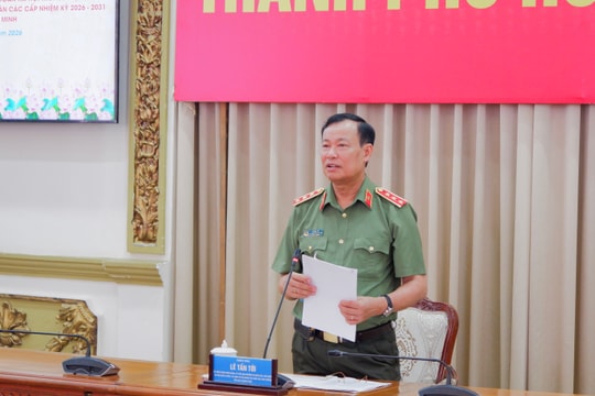 Tiểu ban Bảo đảm an ninh, trật tự và an toàn xã hội kiểm tra công tác phục vụ bầu cử tại TP. Hồ Chí Minh