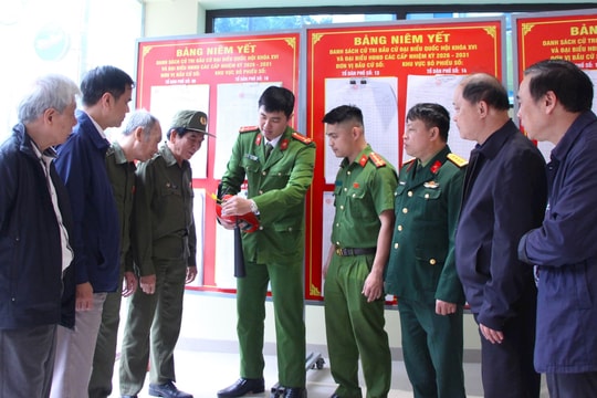 Công an TP. Hà Nội bảo đảm tuyệt đối an toàn cho cuộc bầu cử