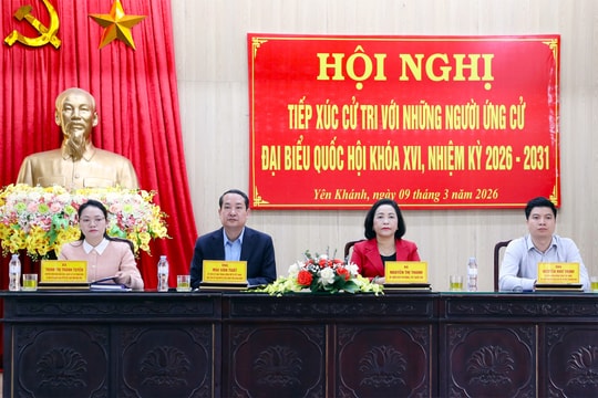 Phó Chủ tịch Quốc hội Nguyễn Thị Thanh dự Hội nghị tiếp xúc cử tri tại Yên Khánh, Ninh Bình