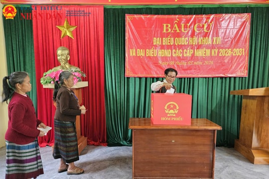 Quảng Trị: 100% cử tri Vân Kiều 3 bản ở xã Trường Sơn đi bầu cử sớm