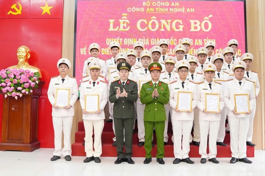 Nghệ An: Điều động 103 cán bộ công an tăng cường về xã biên giới, rẻo cao