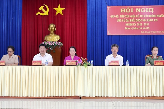 An Giang: Candidates for 16th NA met with voters in the communes of Binh My, Chau Phu, Vinh Gia, and O Lam