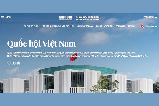 Báo Nhân Dân ra mắt chuyên trang Quốc hội Việt Nam