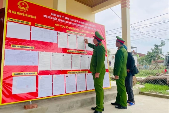 Nghệ An: Xác định khu vực bảo vệ tạm thời tại 3.123 điểm bỏ phiếu