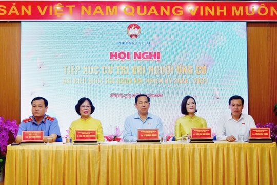 Tổng Thư ký Quốc hội, Chủ nhiệm Văn phòng Quốc hội Lê Quang Mạnh tiếp xúc cử tri phường Cát Lái