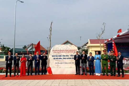 Quảng Ninh: Xã Hải Hòa khánh thành các công trình chào mừng ngày hội non sông