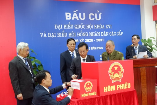 Phường Đại Mỗ, TP. Hà Nội: Các điểm bầu cử diễn ra trật tự, cử tri phấn khởi