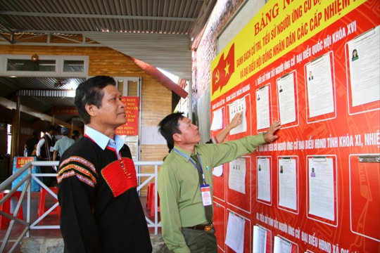 Lâm Đồng: Đồng bào M’Nông phấn khởi đi bầu cử