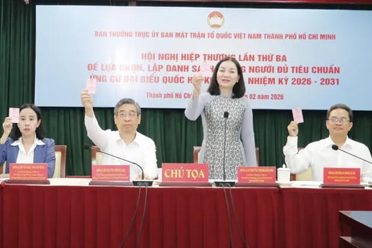 Hội nghị hiệp thương lần thứ ba đối với việc giới thiệu người ứng cử đại biểu Hội đồng nhân dân cấp tỉnh, cấp xã được tổ chức khi nào?