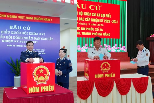 Bộ Tư lệnh cảnh sát biển bỏ phiếu bầu cử
