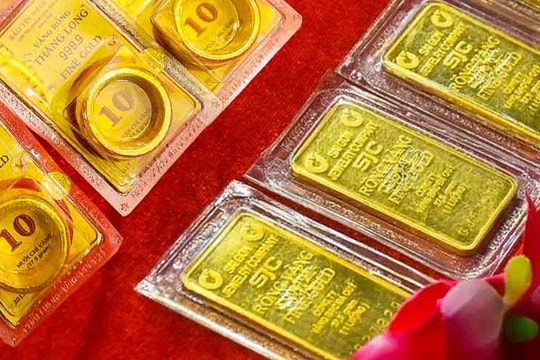 Ngày 17/3: Giá vàng miếng và vàng nhẫn đồng loạt giảm