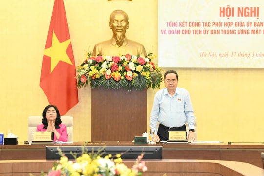 Quốc hội và Mặt trận Tổ quốc tiếp tục phối hợp chặt chẽ, thực chất hơn