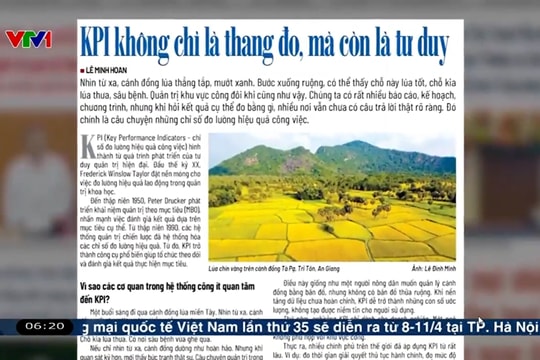 Điểm báo VTV1: KPI không chỉ là thang đo, mà còn là tư duy
