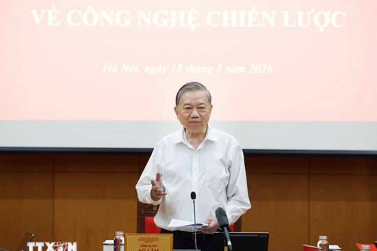 Tổng Bí thư Tô Lâm: Phát triển công nghệ chiến lược là việc không thể chậm trễ, phải hành động quyết liệt hơn